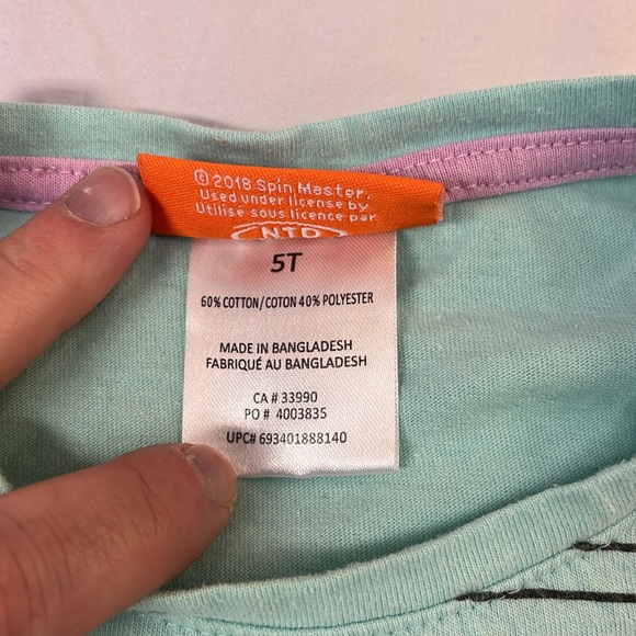 Paw Patrol long sleeve t-shirt, size kids 5 - Picture 3 of 5